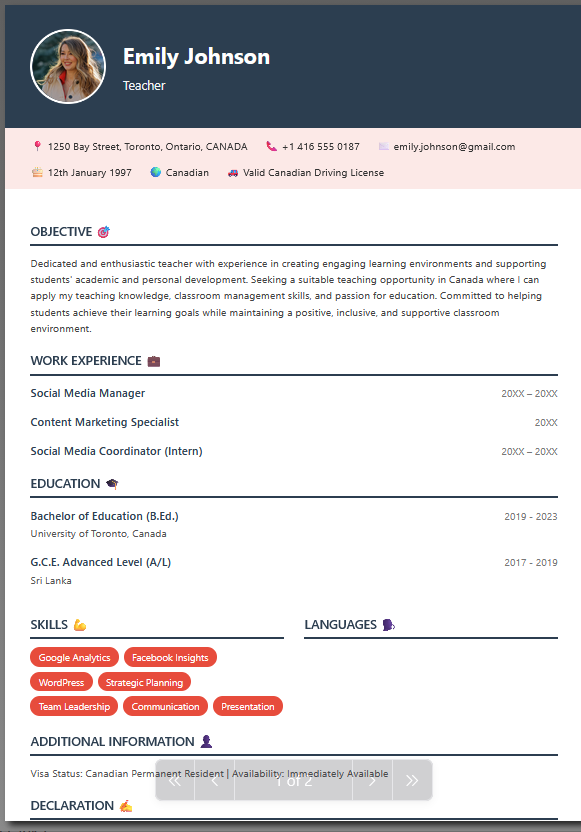 मुफ्त ATS रिज्यूमे डाउनलोड हिंदी में – ATS Friendly CV Template, No Watermark PDF 2026