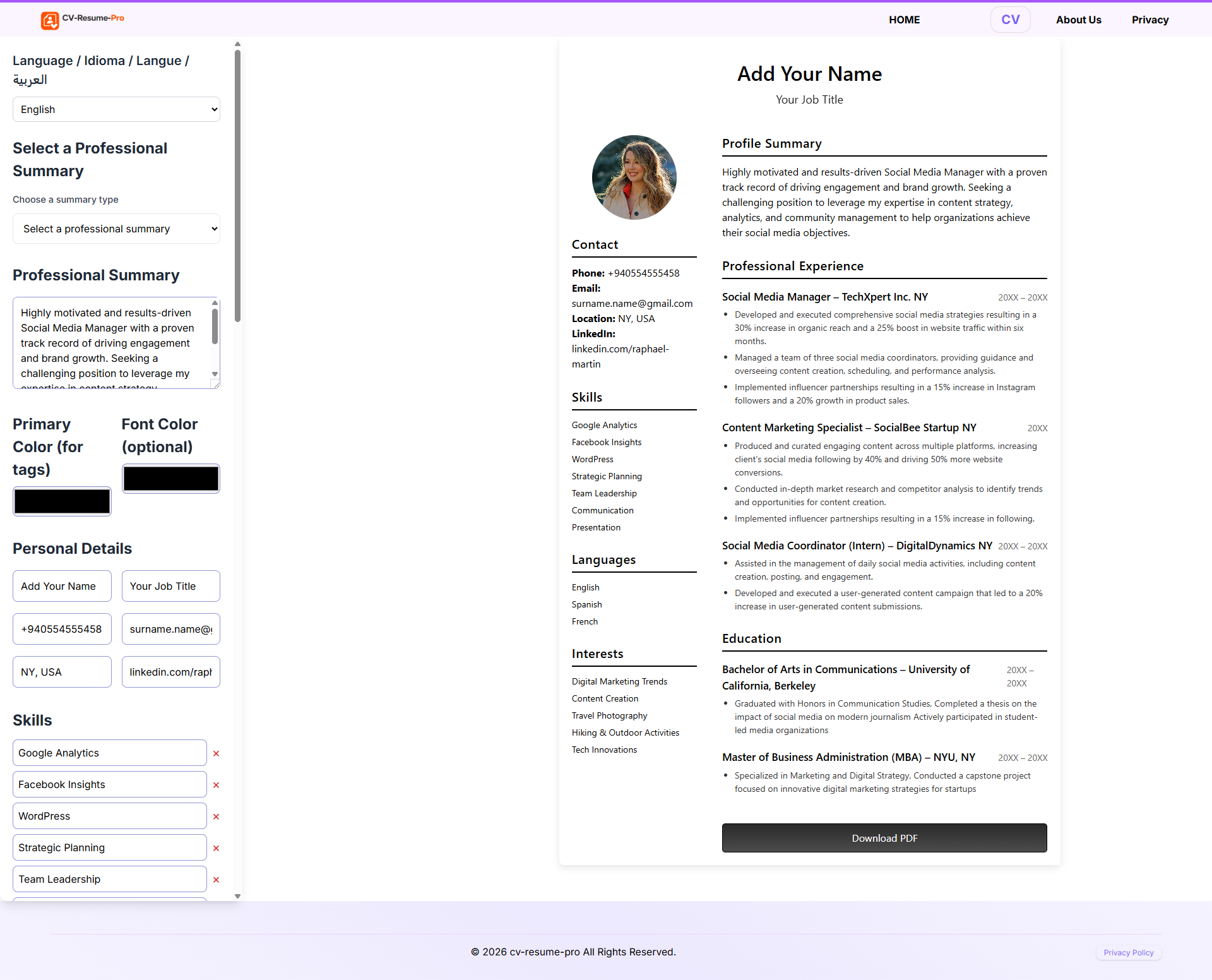 Resume examples for college students 2026